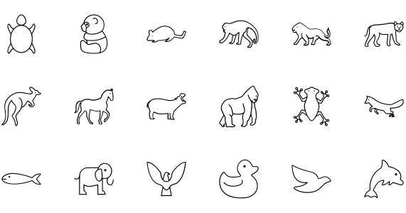 Animals Insects Line