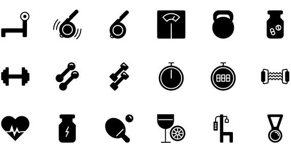 Fitness Activity Glyph