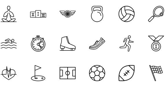 Linear Sport Icons