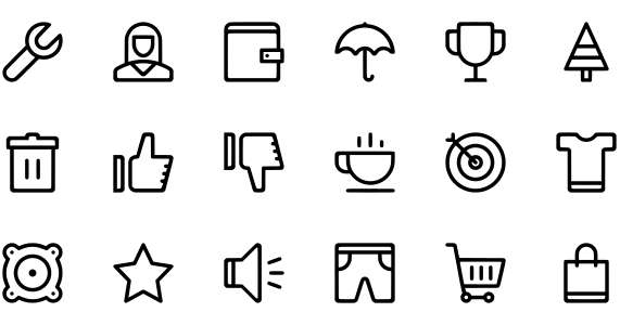 Line Icons Medium Version