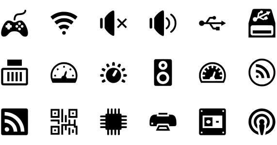 Computer And Gadgets Icon Set