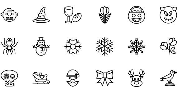Smashicons Holidays Outline