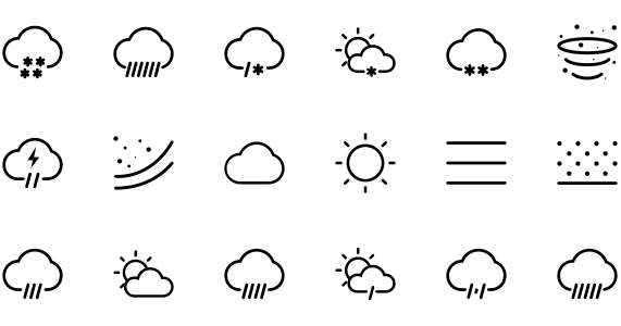 Weather linear icon