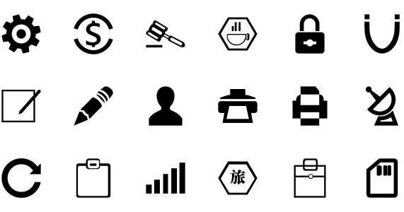 Wave icon library