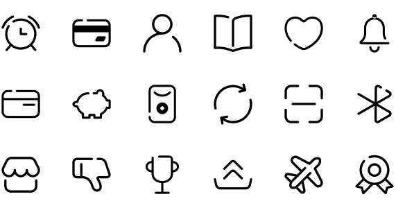 Universal icon linear