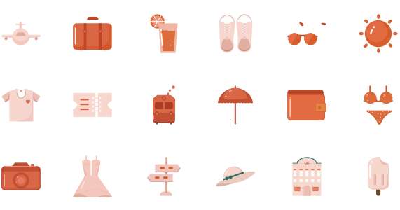 Travel lovers icon