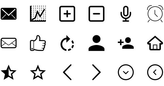 This is the most basic icon library