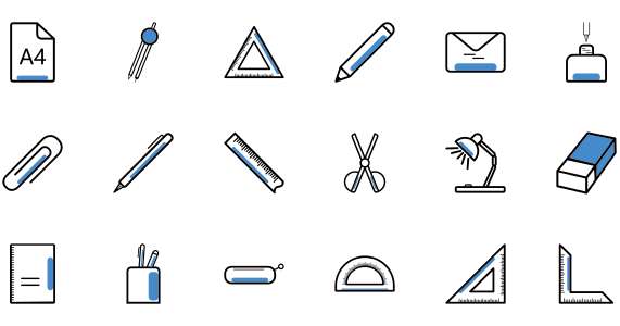 Stationery shop icon