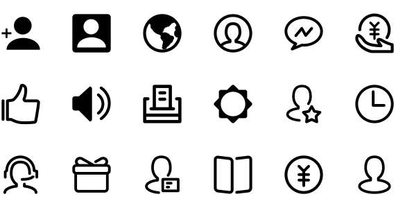 Six meters icon icon library