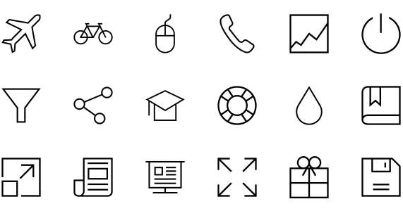 Simple single line icon