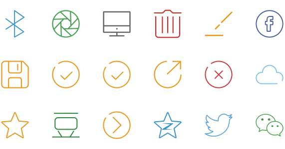 Share class linear flat icon