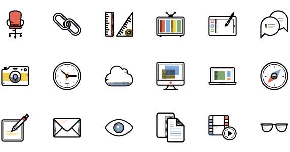 Set of business icons