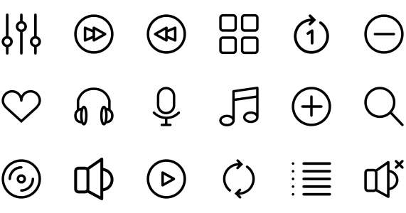 Music 26 icons