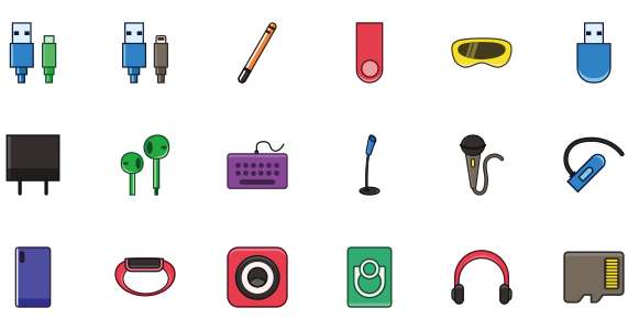 Multi color digital accessories