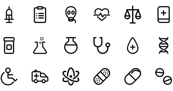 Medical icon set