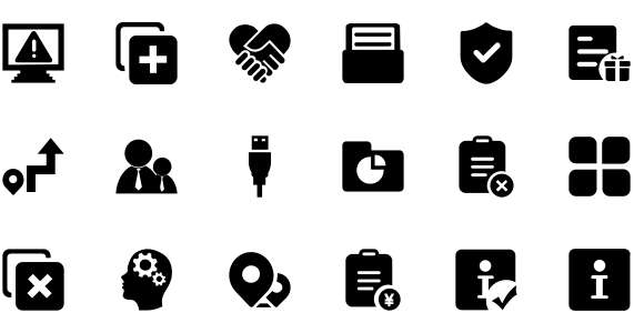 Logistics platform icon library