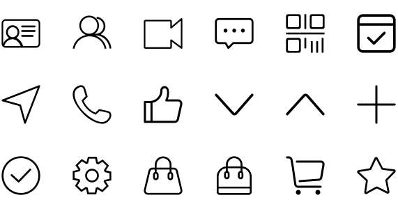 Linear minimalistic icon
