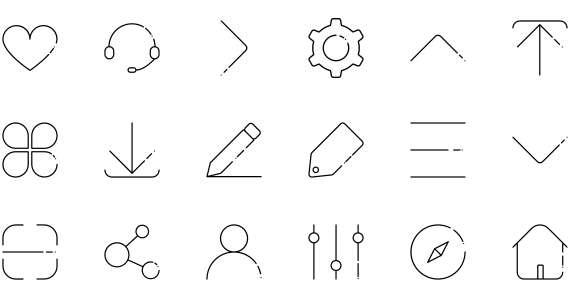 Linear minimalist icon