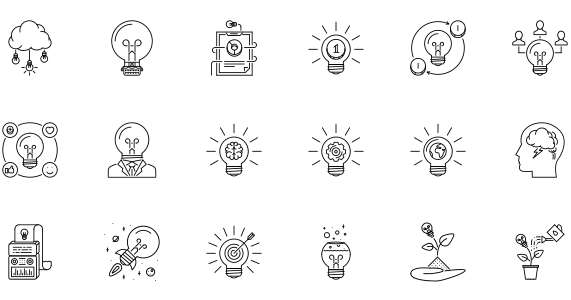 Linear icon interface