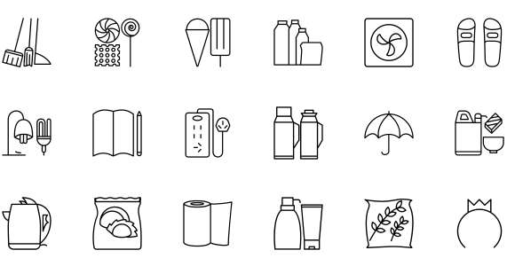 Linear goods icon
