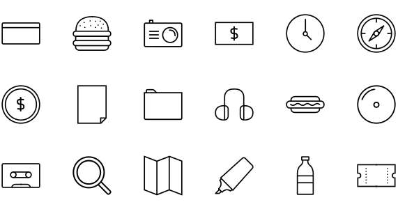 Linear business icon