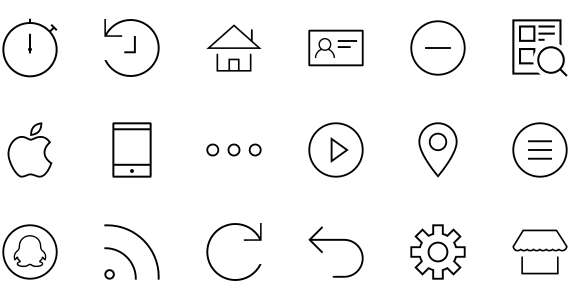 Line style icon