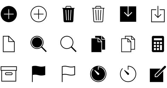 Line background management icon