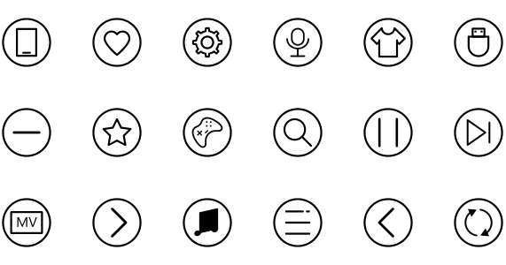 KTV karaoke machine function icon