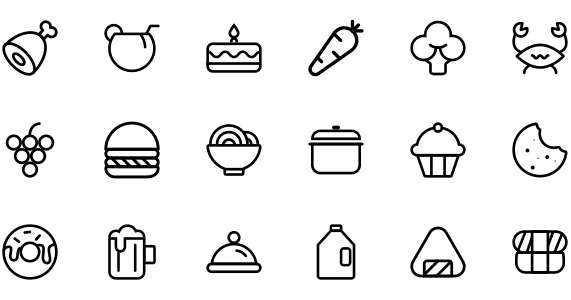 Icon about food