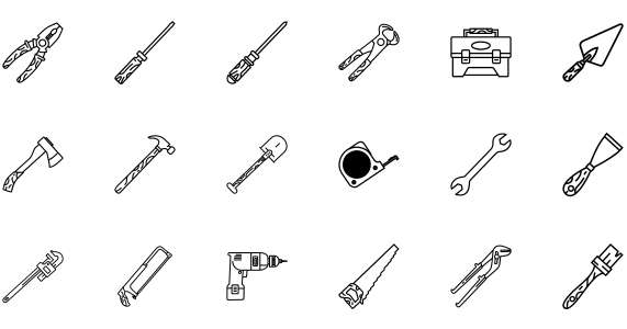 Hardware tools icon dan s
