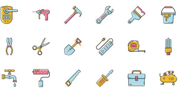 Hardware store tool icon