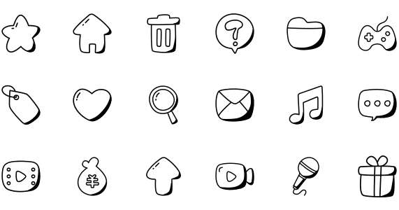 Hand drawn linear icon