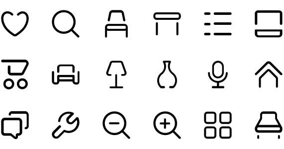 Furniture theme icon