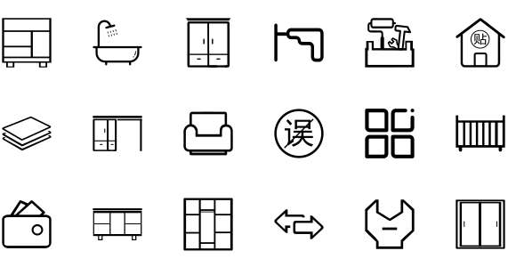 Furniture installation icon