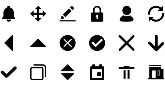 Four grid background icon