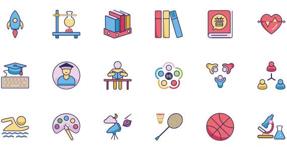 Educational activity class icon summary