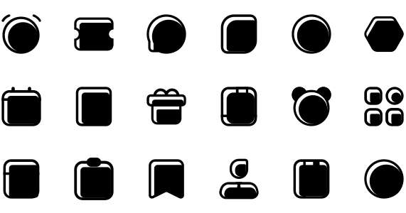 Education product monochrome series icon