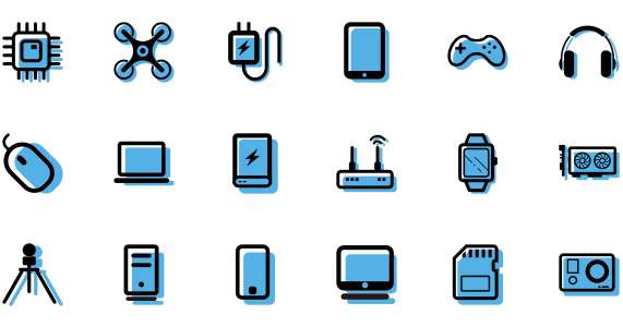 Digital product icon library