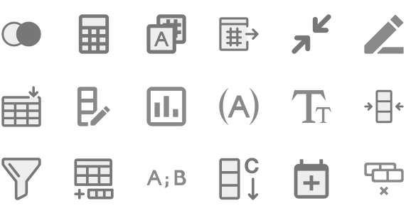 Data mining icon library