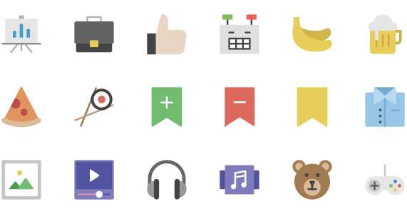 Colorful block life icon