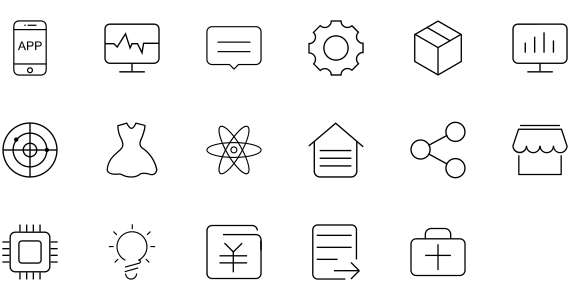 Cloud Love Technology Icon Library