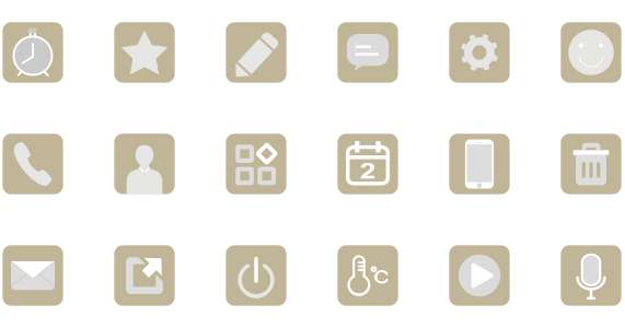 Business simple wind icon library