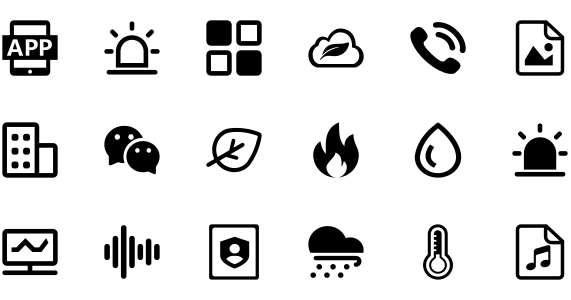 Building security platform icons