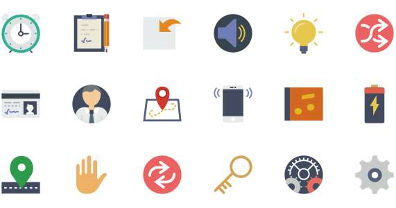 Beautifully colored tool icons Continuously updated