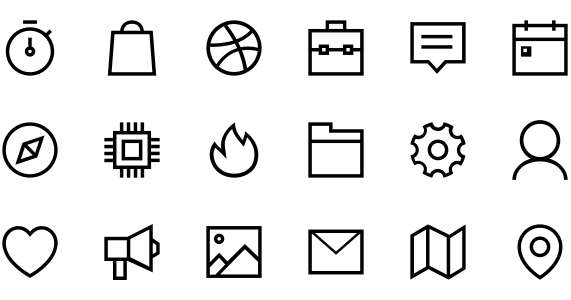 Beautiful linear icon