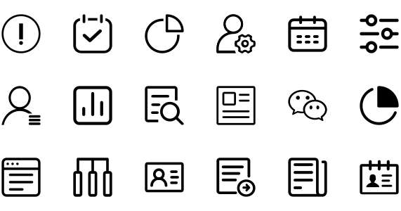 Background management interface icon