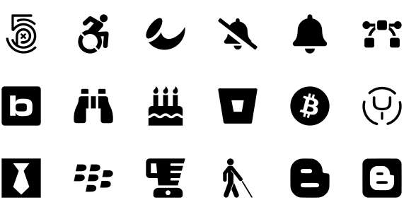 Awesome commonly used free open source icon