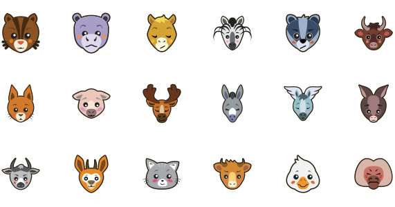 Animal multicolor icon