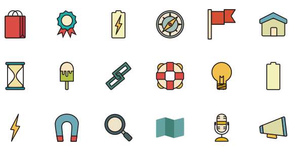 A set of everyday life icons