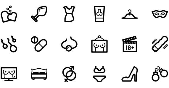 A set of SEX ICON